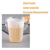 wugongshan 2 Pcs 250 ml/500 ml Silicone Measuring Cups, Silicone Reusable Mixing Pouring Measure Cups, Melt Stir Squeeze & Pour Measuring Cups for wugongshan