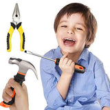 Real Kids Tool Set,22 PCS Kids Junior Tool Set with Woodworking,Construction Tool Set for Kids Pretend Play,DIY Real Tools for Boys & Girls Beginner QeeHeng