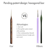 Artify Extreme Detail Paint Brushes, Miniature Paint Brushes for Models, 20pcs Mini Small Paint Brushes for Painting with a Handbag, Ultra Fine ARTIFY art supplies