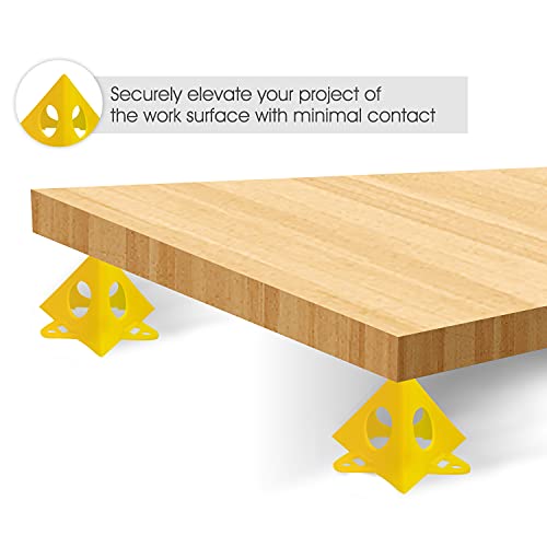 KATA 32pcs Pyramid Stands Painter's Painting Stands,Mini Cone Paint Stands for Canvas and Door Risers Support,Cabinet Paint Pouring KATA