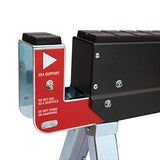 Steelman Adjustable Height Work Table Folding Sawhorses, Set of Two, Durable Steel Construction, Folding Legs, 2x4 Table Support Arms, 2,600 lb. Steelman