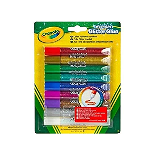 Crayola Glitter Glue, 9-Count - WoodArtSupply