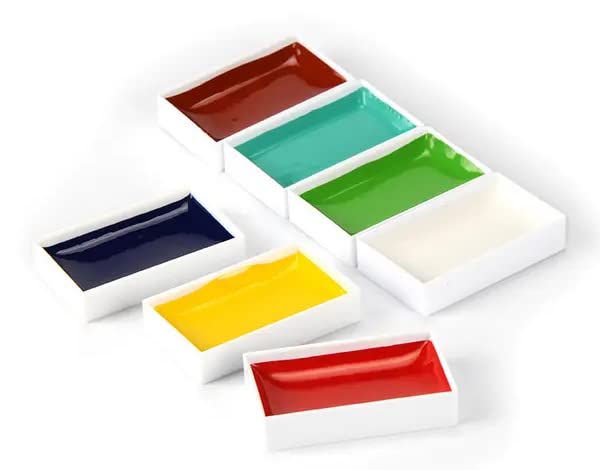 Emooqi Watercolor Paint Set, 7 Colors Watercolor Paint Set,Suitable for beginners and pros. Emooqi