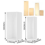 2PCS Different Size Silicone Resin Molds, Deep Rectangle Epoxy Resin Molds with Wooden Support, Large Size DIY Molds for Home Office Decoration Resin WUBOECE