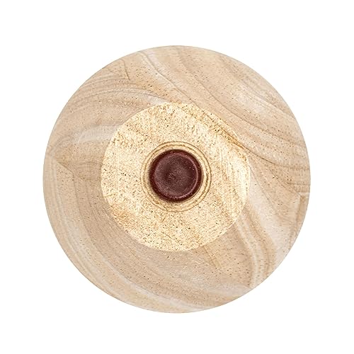 OUTWATER 5-1/2 in. H x 3-1/4 in. Dia Unfinished Solid Hardwood Bun Foot Leg for Furniture | Pack of 4 OUTWATER