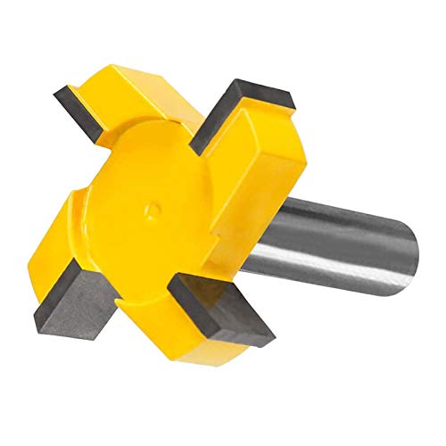 JNDJNFV Spoilboard Surfacing Router Bit, 1/2 Inch Shank Carbide Tipped Surface Planing Bottom Cleaning Cutter Slab Flattening Router Bit It Wood - WoodArtSupply