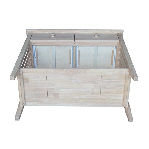 International Concepts Mission Styled Server and Console Table, Unfinished IC International Concepts