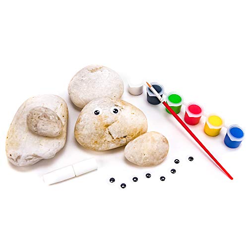 reative Roots Paint Your Own Rock Pets, Pet Rocks for Kids, Craft Kits, Kids Crafts, Crafts for Kids, Kids Craft, Garden Stones, River Stones for