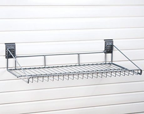 StoreWALL Large Wire Shelf with CamLoks for Storage on Garage Slatwall Panels StoreWALL