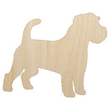 Rough Coated Jack Russell Terrier Parson Dog Solid Unfinished Wood Shape Piece Cutout for DIY Craft Projects - 1/8 Inch Thick - 4.70 Inch Size Sniggle Sloth
