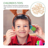 Unfinished Wood Apples Set of 30, Mini Wooden Apples Crafts Artuficial Apples Decorations for Pyrography Painting Writing DIY Wood Crafts Supplies Didiseaon