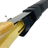 KAKURI Japanese NATA Tool Knife 6.5" and Pruning Saw Set, Made in Japan, Bushcraft Hatchet Axe and Saw Combo with Sheath for Camping, Outdoor, KAKURI