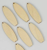 ALL SIZES BULK (12pc to 48pc) Unfinished Wood Laser Cutout Solid Surf Board Surfboard Dangle Earring Jewelry Blanks Shape Crafts Made in Texas Texan Wood Crafts