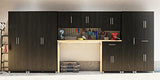SystemBuild Evolution 36" Utility Storage Cabinet, Black Oak SystemBuild
