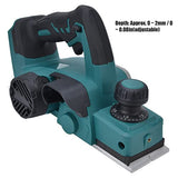 Electric Hand Planer, Cordless 3-1/4" Wood Planer with 2mm Adjustable Planing Depth, 15000r/min Handheld Power Hand Planer for Woodworking, Trimming, Diydeg