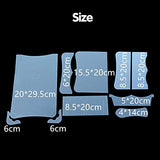 FASTROHY PVC DIY Women Wallet Leather Stencil Pattern Leather Craft Sewing Template Set FASTROHY