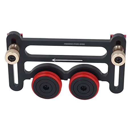 Precision Stock Guides for Table Saw, Dual Universal Featherboards with Sliding Blocks, Woodworking Double Wheel Bearing Stock Roller for Table Saw, Focket