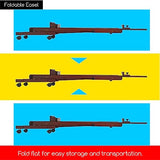 MEEDEN Large Studio Artist Easel, Holds Max Canvas 48", Solid Beech Wood H-Frame Easel with Large Storage Tray, Adjustable Art Paintng Easel, Studio MEEDEN