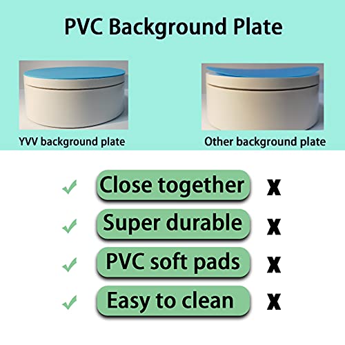 YVV Turner Cup Rotating Display Stand for Epoxy Glitter Tumbler, 360 Degree Automatic Mute Rotating Turntable for Photography Products Tumbler Making YVV