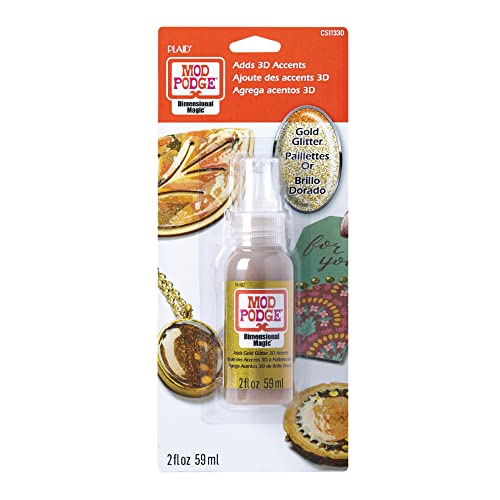 Mod Podge Glitter Dimensional Magic, 2 oz, Gold Mod Podge