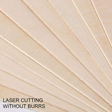 ZOENHOU 10 PCS 10 x 10 x 1/8 Inch Basswood Sheets, Thin Wood Sheets, Square Unfinished Wood Boards for DIY Crafts Projects Painting Decoration ZOENHOU