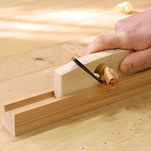 KAKURI Router Plane Handheld 21mm 53/64", Japanese Hand Plane KANNA Woodworking Groove Making Tool, Razor Japanese Steel Blade & Oak, Made in JAPAN KAKURI