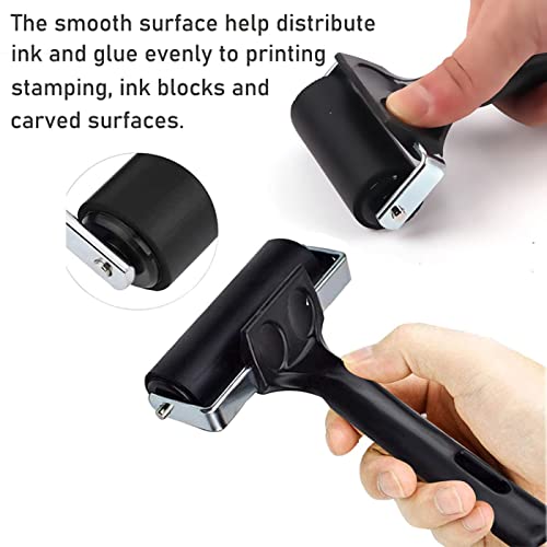VinBee Soft Rubber Brayer Rollers for Crafting Brayer Rollers for Printmaking Brayer Tool Paint Brush Ink Applicator Art Craft Oil Painting Tool 3 VinBee