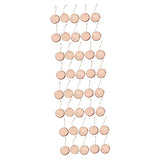 DECHOUS 40 Pcs Natural Wood Slices Scrapbook Kits for Adults Adult Craft Unfinished Hanging Craft Xmas Unfinished Wood Slice Wooden Hanging Christmas DECHOUS