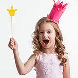 Toyvian 16pcs Handmade Wand Princess Birthday Party Supplies Princess Wand Unfinished Blank Princess Fairy Wands Kit Kids Diy Toy Fairy Sticks Fairy Toyvian