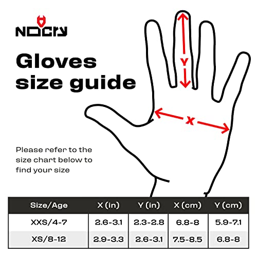 NoCry Cut Resistant Gloves for Kids, XS (8-12 Years) - High Performance Level 5 Protection, Food Grade. Free Ebook Included! - WoodArtSupply