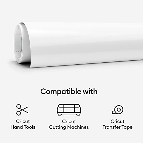 Cricut Premium Vinyl Removable for All Cricut Cutting Machines, No Residue Vinyl for DIY Crafts, Wall Decals, Stickers, In-House Decor and More,
