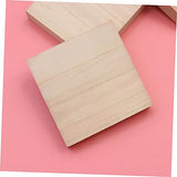 4pcs DIY Painting Slices Graffiti Wood Slices Unfinished Wood Slices Solid Wood Plate Wooden SEWOART