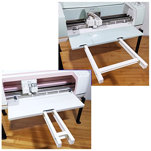 Extension Tray Compatible with Cricut Maker3 and Explore Air3 Air2 Air,Cutting Mat Extender Support for Maker and Explore Air Series (White)