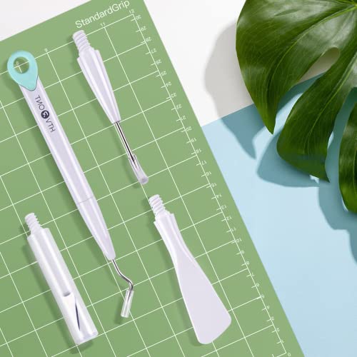 HTVRONT Weeding Tools for Vinyl - 4 Piece Craft Weeding Basic Tool Set, Protable Vinyl Weeding Tool Kit for Iron-on Project, Vinyl Decal, Custom - WoodArtSupply