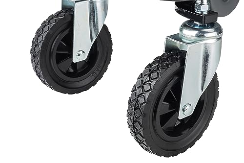 Powerbuilt Big Wheel Rolling Seat, Off-Road Series, Locked in Tool Trays, Heavy-Duty Wheels for Gravel and Rocks - Grey 642965ECE Powerbuilt