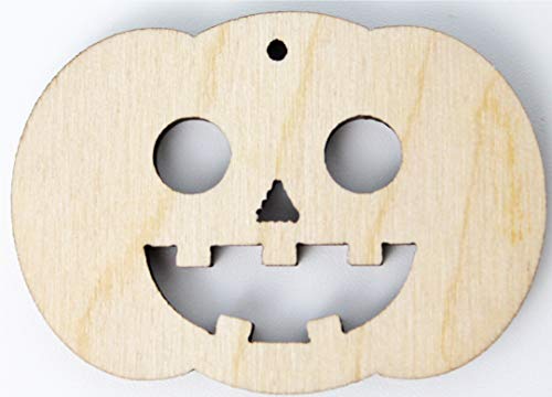Pumpkin Halloween Unfinished Wood Laser Cut Out Cutout Shape Crafts Sign DIY Ready to Paint or Stain Texan Wood Crafts
