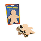 Hygloss Products People Paper Cut Outs Culturally Diverse Family, Cardstock, 5" Wee Kid-24 ct, 5-Inch, Assorted 24 Count Hygloss