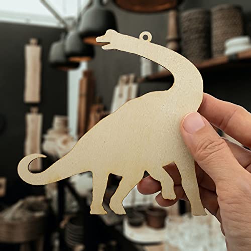 Summer-Ray 20 Wooden Dinosaur Laser Cutout DIY Craft Party Decoration Art Embellishment Room Decoration Summer-Ray.com