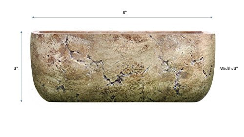 Classic Home and Garden 240001P-432 Dakota Trough, Earth Moss, Large - WoodArtSupply