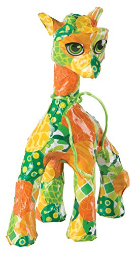 Melissa & Doug 40104 Decoupage Made Easy Giraffe Paper Mache Craft Kit with Stickers - WoodArtSupply