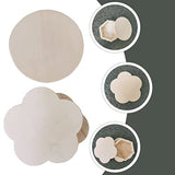 VOSAREA 2Pcs Wooden Storage Boxes Unfinished Hexagon Shaped Jewelry Box with Flower Lid Vintage Trinket Box Key Holder Container Case Jar for Earring VOSAREA