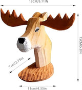 Eyepkildly Animal Glasses Ornaments Handmade Wood Carved Animal Eyeglass Holder Cute Sunglasses Display Stand Nightstand Home Office Desk Decor Eyepkildly