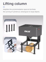 3000mW Laser Engraving Machine, Mini Desktop CNC Laser Engraver with Carver Size 80 x 80mm, Multiple Functional Craft Tool … (3W) DAJ