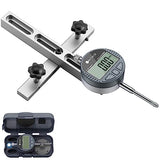 Neoteck 0-1'' Digital Dial Indicator Table Saw Gauge with 3.2inch Long Anodized Aluminum Bar for Aligning and Calibrating Work Shop Machinery Table Neoteck