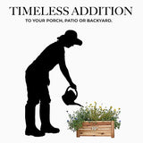 Avera Products | Raised Garden Bed | Rectangle Wood Planter Box | The Perfect Wooden Flower Box | 19" x 9.5" x 8.5" | Great Small Vegetable or Herb Avera Products