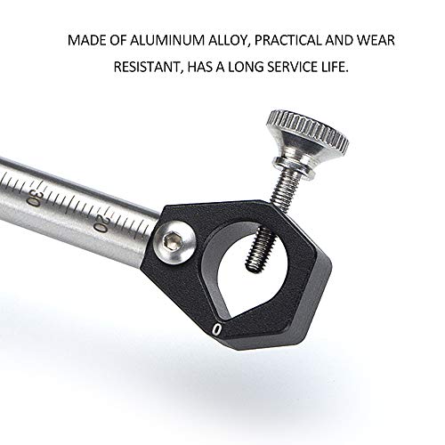 VISLONE Wheel Marking Gauge, Wood Scribe Tool Woodworking Tool Set 180 MM Sliding Mark Scraper Adjustable Precision Linear Arc Dual-purpose Scriber VISLONE