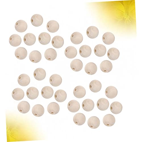 KALLORY 200pcs Small Wooden Beads Spacer Loose Beads Wooden Charm Beads Wood Craft Beads Jewelry Making Beads Wood Loose Beads Unfinished Spacer KALLORY