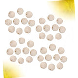 KALLORY 200pcs Small Wooden Beads Spacer Loose Beads Wooden Charm Beads Wood Craft Beads Jewelry Making Beads Wood Loose Beads Unfinished Spacer KALLORY