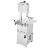 VEVOR Commercial Electric Meat Bandsaw, 850W Vertical Bone Sawing Machine, Stainless Steel 23.6" x 18.3" Workbench, Frozen Meat Cutter with 2 Blades, VEVOR