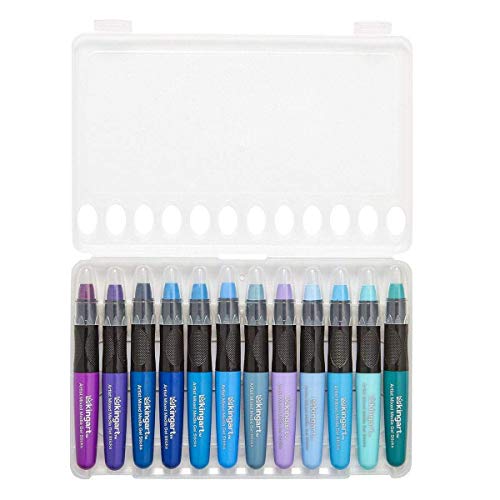 KINGART 580-48 GEL STICK Set, Artist Pigment Crayons, 48 Unique Colors, Water Soluble, Creamy, and Odorless, Use on Paper, Wood, Canvas and more KINGART